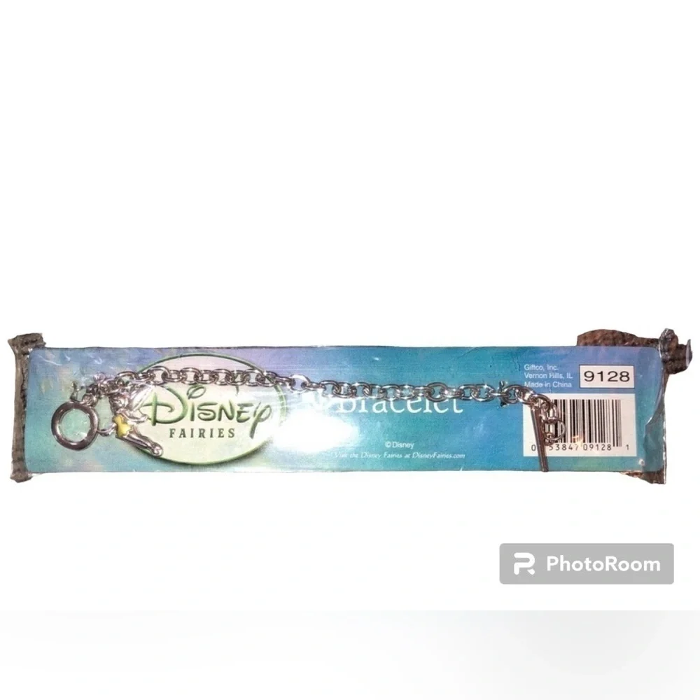 Disney Fairies Bracelet Silver‎ Charm Girl's Kids Pixie Gift NWT New on Card